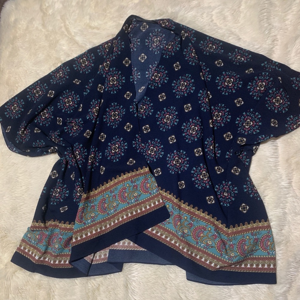 Mandala design summery kimono